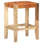 vidaXL Barhocker 2 Stk. Braun Echtleder 60 cm vidaXL Barhocker 2 Stk. Braun Echtleder 60 cm