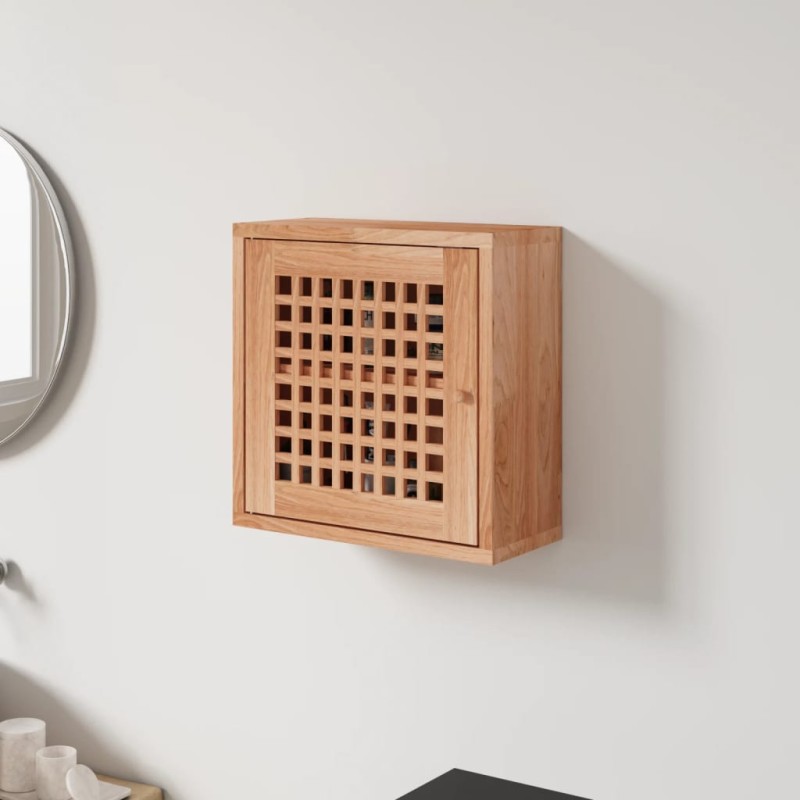 vidaXL Wandschrank 42x18x42 cm Massivholz Nussbaum vidaXL Wandschrank 42x18x42 cm Massivholz Nussbaum