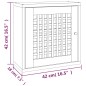 vidaXL Wandschrank 42x18x42 cm Massivholz Nussbaum vidaXL Wandschrank 42x18x42 cm Massivholz Nussbaum