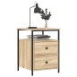 vidaXL Nachttisch Sonoma-Eiche 44x45x60 cm Holzwerkstoff vidaXL Nachttisch Sonoma-Eiche 44x45x60 cm Holzwerkstoff