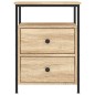 vidaXL Nachttisch Sonoma-Eiche 44x45x60 cm Holzwerkstoff vidaXL Nachttisch Sonoma-Eiche 44x45x60 cm Holzwerkstoff