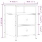 vidaXL Nachttisch Sonoma-Eiche 44x45x60 cm Holzwerkstoff vidaXL Nachttisch Sonoma-Eiche 44x45x60 cm Holzwerkstoff