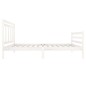 vidaXL Massivholzbett Weiß 100x200 cm vidaXL Massivholzbett Weiß 100x200 cm