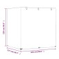 vidaXL Abdeckungen für Schaukelbank 2 Stk. 12 Ösen 220x177x220 cm