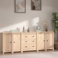 vidaXL Sideboard 230x35x80 cm Massivholz Kiefer vidaXL Sideboard 230x35x80 cm Massivholz Kiefer