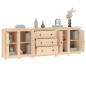 vidaXL Sideboard 230x35x80 cm Massivholz Kiefer vidaXL Sideboard 230x35x80 cm Massivholz Kiefer
