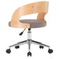 vidaXL Drehbare Esszimmerstühle 2 Stk. Taupe Bugholz und Stoff vidaXL Drehbare Esszimmerstühle 2 Stk. Taupe Bugholz und Stoff