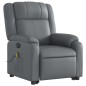 vidaXL Massagesessel mit Aufstehhilfe Grau Kunstleder vidaXL Massagesessel mit Aufstehhilfe Grau Kunstleder