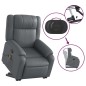 vidaXL Massagesessel mit Aufstehhilfe Grau Kunstleder vidaXL Massagesessel mit Aufstehhilfe Grau Kunstleder