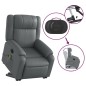 vidaXL Massagesessel mit Aufstehhilfe Elektrisch Grau Kunstleder vidaXL Massagesessel mit Aufstehhilfe Elektrisch Grau Kunstleder