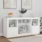 vidaXL Sideboard mit LED-Leuchten Weiß 142,5x37x67 cm vidaXL Sideboard mit LED-Leuchten Weiß 142,5x37x67 cm