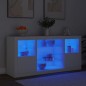 vidaXL Sideboard mit LED-Leuchten Weiß 142,5x37x67 cm vidaXL Sideboard mit LED-Leuchten Weiß 142,5x37x67 cm