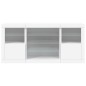 vidaXL Sideboard mit LED-Leuchten Weiß 142,5x37x67 cm vidaXL Sideboard mit LED-Leuchten Weiß 142,5x37x67 cm