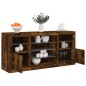 vidaXL Sideboard mit LED-Leuchten Räuchereiche 142,5x37x67 cm vidaXL Sideboard mit LED-Leuchten Räuchereiche 142,5x37x67 cm