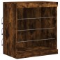 vidaXL Sideboard mit LED-Leuchten Räuchereiche 142,5x37x67 cm vidaXL Sideboard mit LED-Leuchten Räuchereiche 142,5x37x67 cm