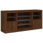 vidaXL Sideboard mit LED-Leuchten Braun Eichen-Optik 142,5x37x67 cm vidaXL Sideboard mit LED-Leuchten Braun Eichen-Optik 142,5x37x67 cm