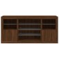 vidaXL Sideboard mit LED-Leuchten Braun Eichen-Optik 142,5x37x67 cm vidaXL Sideboard mit LED-Leuchten Braun Eichen-Optik 142,5x37x67 cm