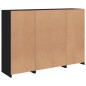 vidaXL Sideboards mit LED-Leuchten 3 Stk. Schwarz Holzwerkstoff vidaXL Sideboards mit LED-Leuchten 3 Stk. Schwarz Holzwerkstoff