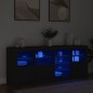 vidaXL Sideboard mit LED-Leuchten Schwarz 164x37x67 cm vidaXL Sideboard mit LED-Leuchten Schwarz 164x37x67 cm