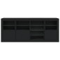 vidaXL Sideboard mit LED-Leuchten Schwarz 164x37x67 cm vidaXL Sideboard mit LED-Leuchten Schwarz 164x37x67 cm