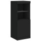 vidaXL Sideboards mit LED-Leuchten 3 Stk. Schwarz Holzwerkstoff vidaXL Sideboards mit LED-Leuchten 3 Stk. Schwarz Holzwerkstoff