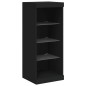 vidaXL Sideboards mit LED-Leuchten 3 Stk. Schwarz Holzwerkstoff vidaXL Sideboards mit LED-Leuchten 3 Stk. Schwarz Holzwerkstoff