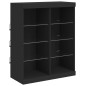 vidaXL Sideboards mit LED-Leuchten 3 Stk. Schwarz Holzwerkstoff vidaXL Sideboards mit LED-Leuchten 3 Stk. Schwarz Holzwerkstoff