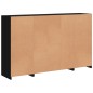 vidaXL Sideboards mit LED-Leuchten 3 Stk. Schwarz Holzwerkstoff vidaXL Sideboards mit LED-Leuchten 3 Stk. Schwarz Holzwerkstoff