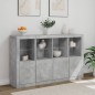 vidaXL Sideboards mit LED-Leuchten 3 Stk. Betongrau Holzwerkstoff vidaXL Sideboards mit LED-Leuchten 3 Stk. Betongrau Holzwerkstoff