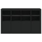 vidaXL Sideboards mit LED-Leuchten 3 Stk. Schwarz Holzwerkstoff vidaXL Sideboards mit LED-Leuchten 3 Stk. Schwarz Holzwerkstoff