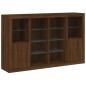 vidaXL Sideboards mit LED-Leuchten 3 Stk. Braun Eichen-Optik vidaXL Sideboards mit LED-Leuchten 3 Stk. Braun Eichen-Optik
