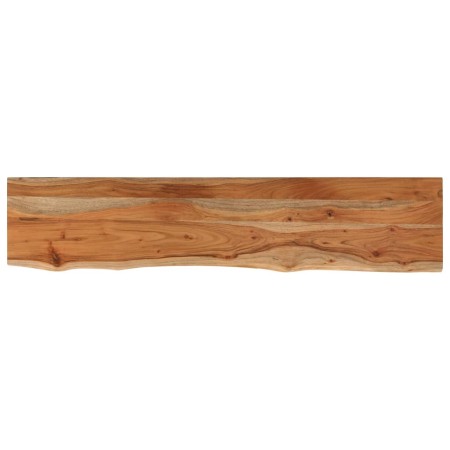 vidaXL Wandregal 110x20x2,5 cm Rechteckig Massivholz Akazie Baumkante