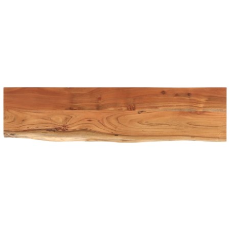 vidaXL Wandregal 80x20x3,8 cm Rechteckig Massivholz Akazie Baumkante