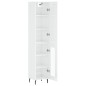 Highboard Hochglanz-Weiß 34,5x34x180 cm Holzwerkstoff Highboard Hochglanz-Weiß 34,5x34x180 cm Holzwerkstoff