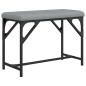 vidaXL Essbank Hellgrau 62x32x45 cm Stahl und Stoff vidaXL Essbank Hellgrau 62x32x45 cm Stahl und Stoff