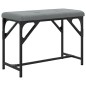 vidaXL Essbank Hellgrau 62x32x45 cm Stahl und Stoff vidaXL Essbank Hellgrau 62x32x45 cm Stahl und Stoff
