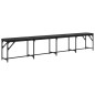vidaXL Essbank Schwarz 248x32x45 cm Stahl und Kunstleder vidaXL Essbank Schwarz 248x32x45 cm Stahl und Kunstleder