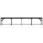 vidaXL Essbank Schwarz 248x32x45 cm Stahl und Kunstleder vidaXL Essbank Schwarz 248x32x45 cm Stahl und Kunstleder