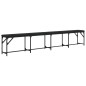 vidaXL Essbank Schwarz 248x32x45 cm Stahl und Kunstleder vidaXL Essbank Schwarz 248x32x45 cm Stahl und Kunstleder
