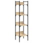 vidaXL Bücherregal 4 Böden Sonoma-Eiche 35x30x138,5 cm Holzwerkstoff vidaXL Bücherregal 4 Böden Sonoma-Eiche 35x30x138,5 cm Holzwerkstoff