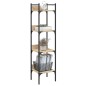 vidaXL Bücherregal 4 Böden Sonoma-Eiche 35x30x138,5 cm Holzwerkstoff vidaXL Bücherregal 4 Böden Sonoma-Eiche 35x30x138,5 cm Holzwerkstoff
