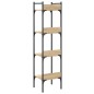 vidaXL Bücherregal 4 Böden Sonoma-Eiche 35x30x138,5 cm Holzwerkstoff vidaXL Bücherregal 4 Böden Sonoma-Eiche 35x30x138,5 cm Holzwerkstoff