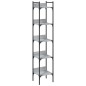 vidaXL Bücherregal 5 Böden Grau Sonoma 35x30x174 cm Holzwerkstoff vidaXL Bücherregal 5 Böden Grau Sonoma 35x30x174 cm Holzwerkstoff