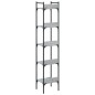 vidaXL Bücherregal 5 Böden Grau Sonoma 35x30x174 cm Holzwerkstoff vidaXL Bücherregal 5 Böden Grau Sonoma 35x30x174 cm Holzwerkstoff