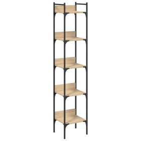 vidaXL Bücherregal 5 Böden Sonoma-Eiche 35x30x174 cm Holzwerkstoff
