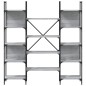 vidaXL Bücherregal Grau Sonoma 155,5x24x166,5 cm Holzwerkstoff vidaXL Bücherregal Grau Sonoma 155,5x24x166,5 cm Holzwerkstoff