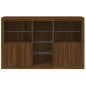 vidaXL Sideboard mit LED-Leuchten Braun Eichen-Optik 162x37x100 cm vidaXL Sideboard mit LED-Leuchten Braun Eichen-Optik 162x37x100 cm