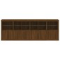 vidaXL Sideboard mit LED-Leuchten Braun Eichen-Optik 283x37x100 cm