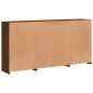 vidaXL Sideboard mit LED-Leuchten Braun Eichen-Optik 202x37x100 cm vidaXL Sideboard mit LED-Leuchten Braun Eichen-Optik 202x37x100 cm
