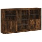 vidaXL Sideboard mit LED-Leuchten Räuchereiche 181,5x37x100 cm vidaXL Sideboard mit LED-Leuchten Räuchereiche 181,5x37x100 cm